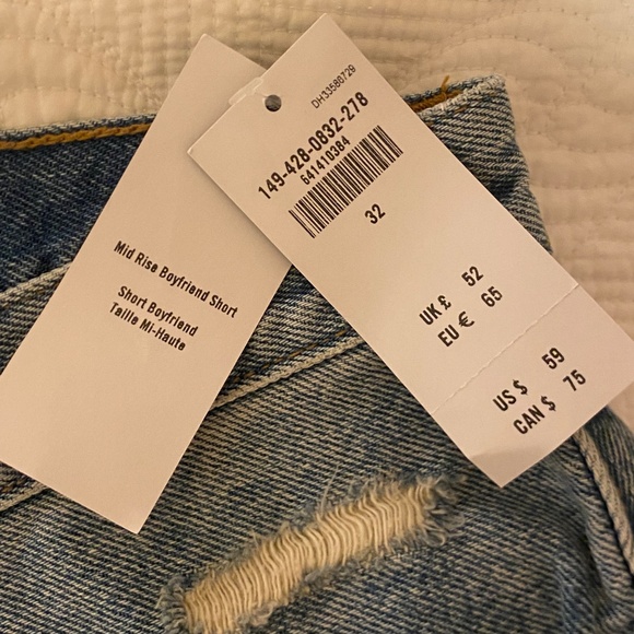NEW Abercrombie Jean Shorts- Boyfriend Short Mid Rise - Picture 4 of 4